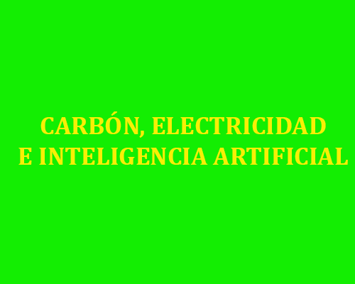 carbón, electricidad, Inteligencia Artificial